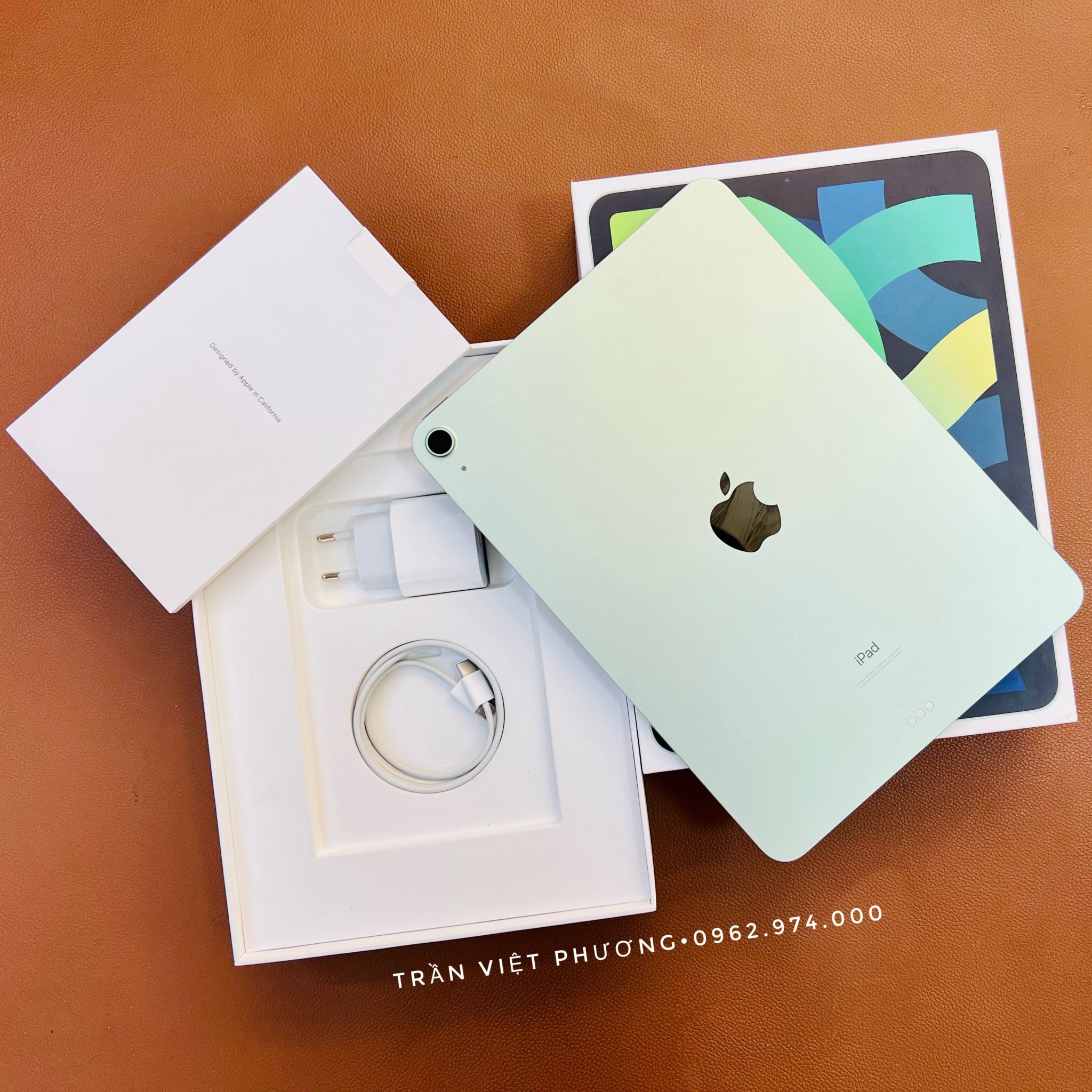 ipad air 4 green 256 wifi chính hãng fullbox bh t8/2022 15.999.000đ