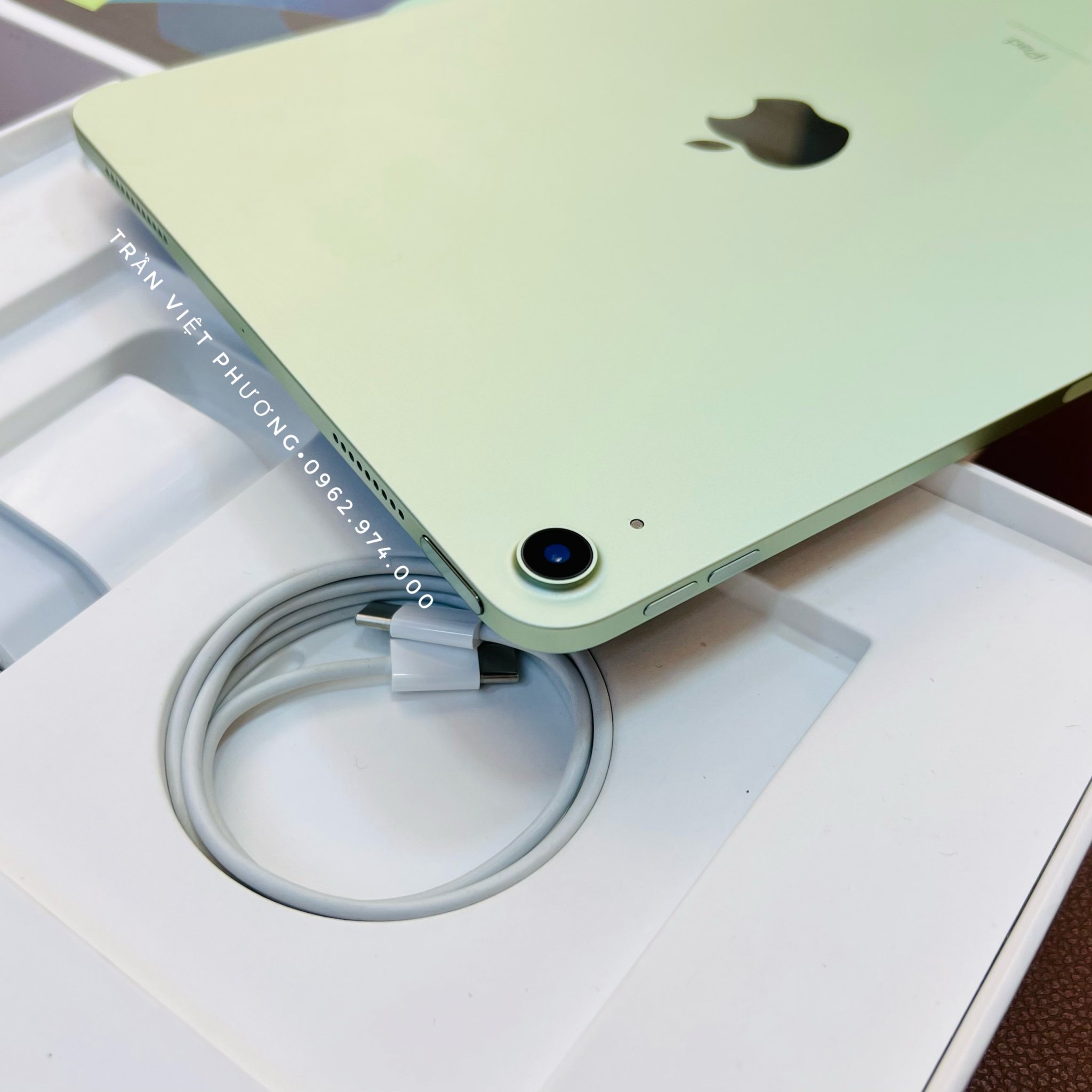 ipad air 4 green 256 wifi chính hãng fullbox bh t8/2022 15.999.000đ