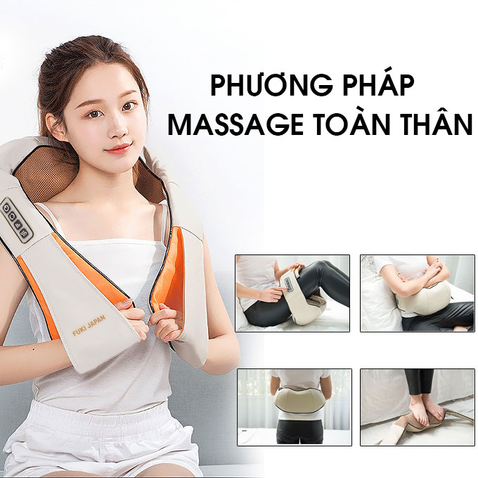 Máy massage vai cổ gáy hồng ngoại thế hệ mới 16 bi Ayosun Hàn Quốc 17872842_4