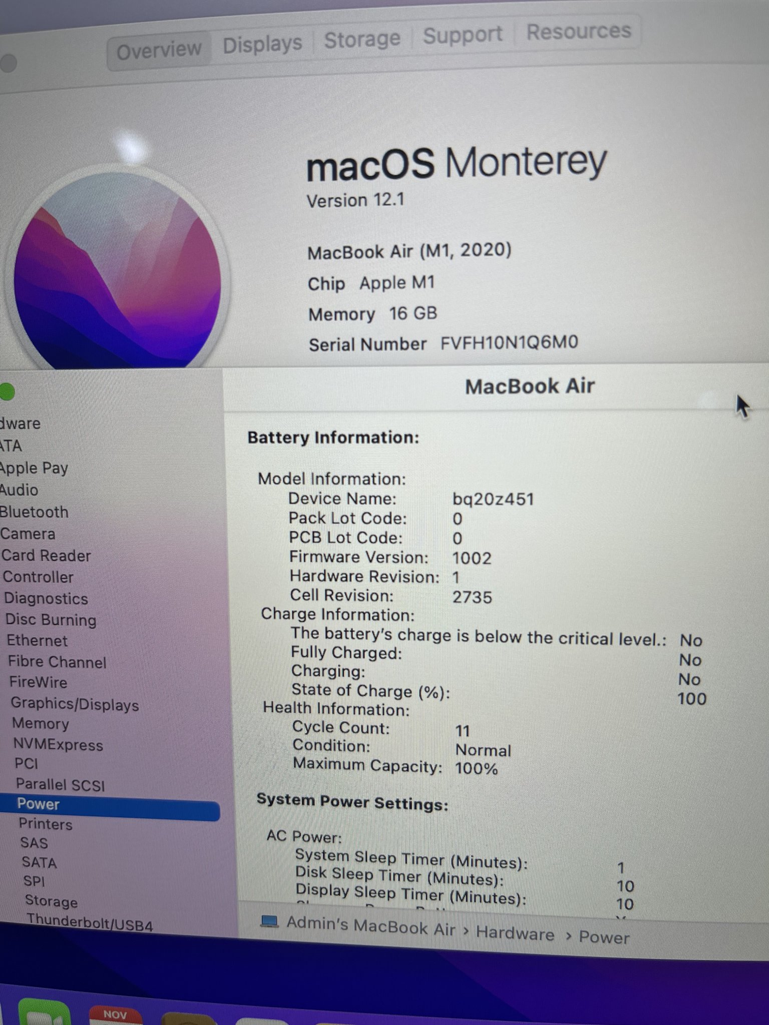 Macbook air m1/16/256 Fullbox sạc 9 lần bh 8/2023 của TGDD - 24.500 ...