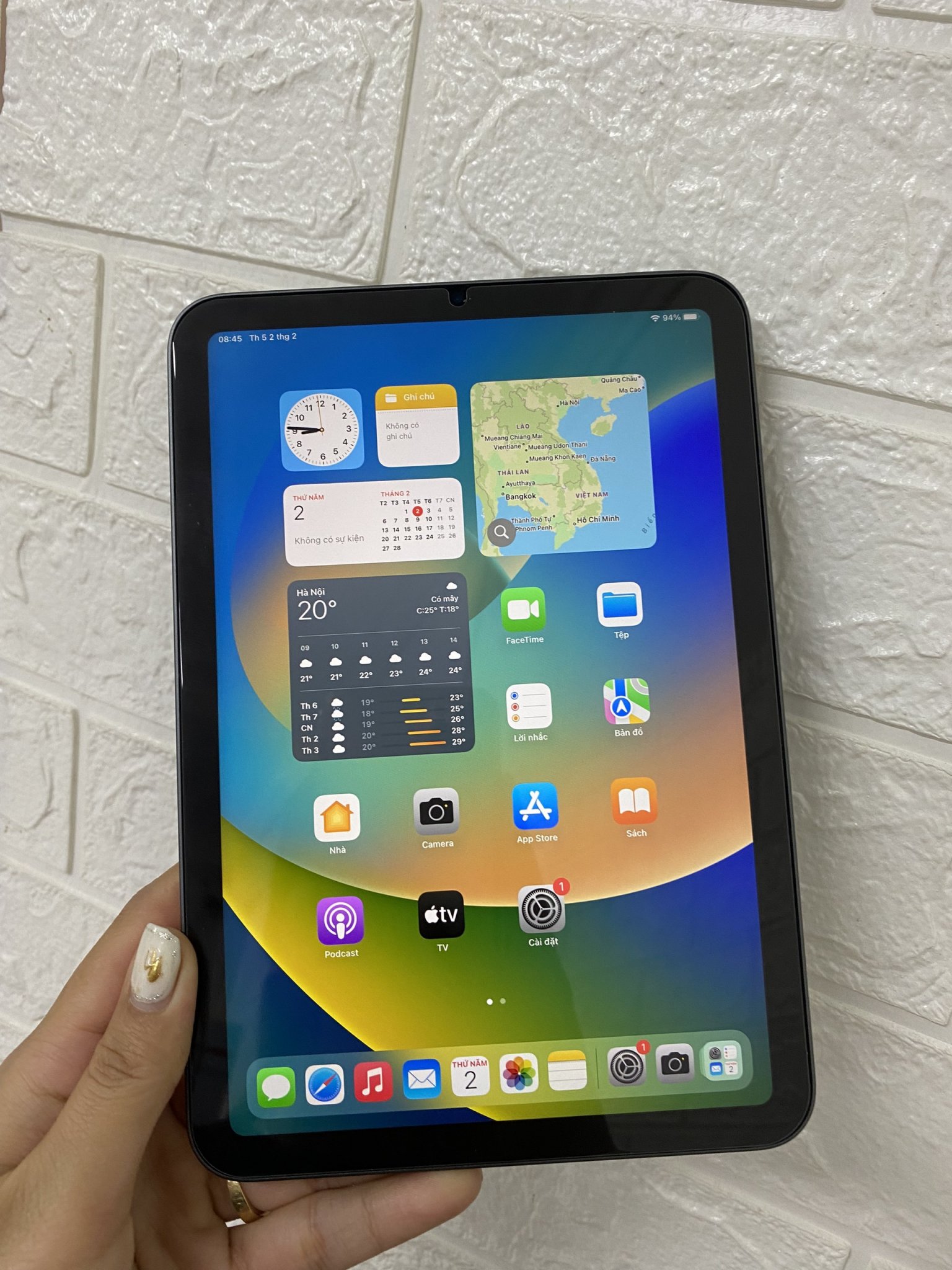 Ipad Mini 6 64gb Wifi Pin 100 Mới Sạc 40 Lần 9400000đ Nhật Tảo