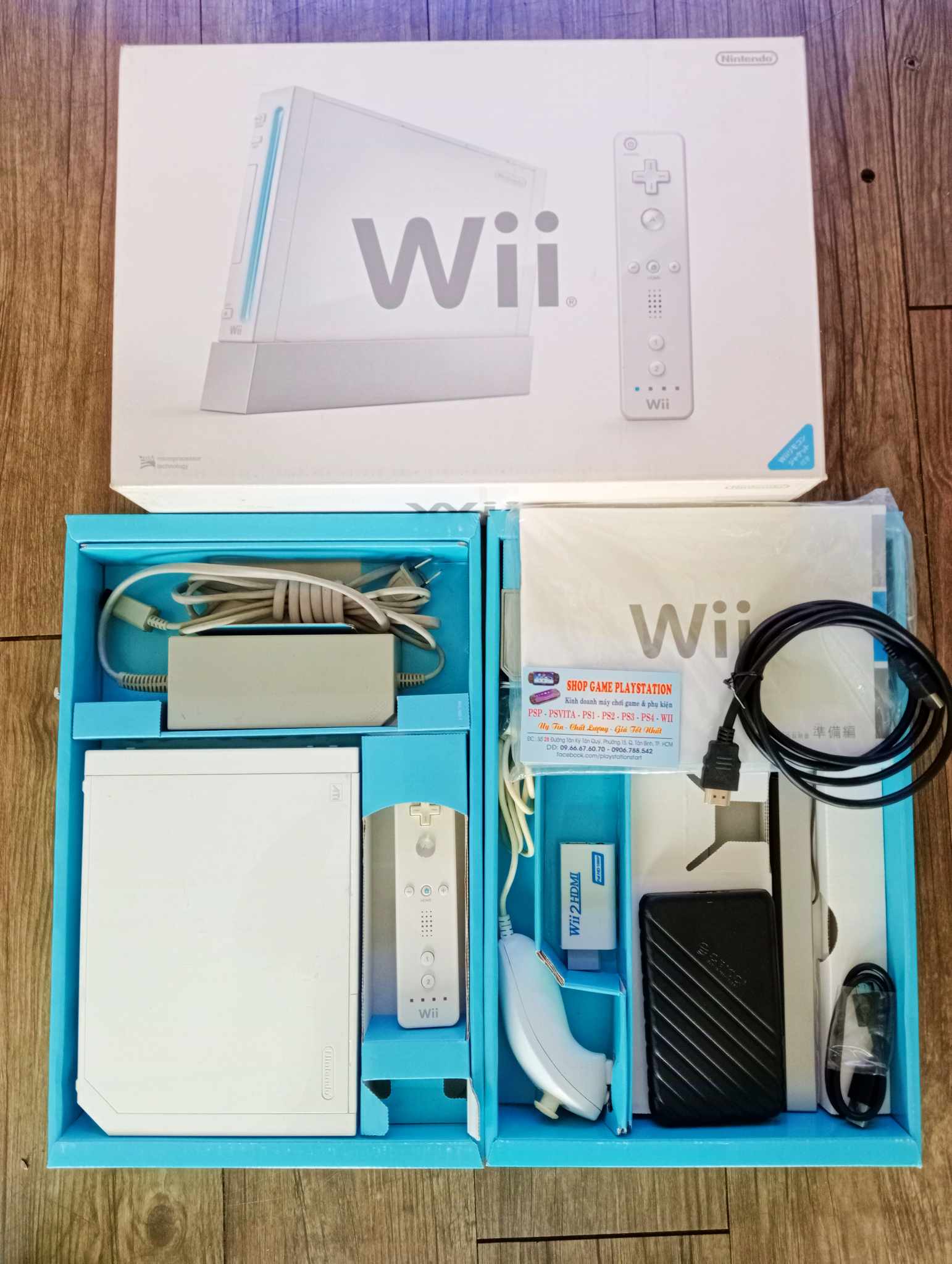 Máy Nintendo Wii Hack chơi : Wii /GameCube/Sega/GBA/Snes/Nes