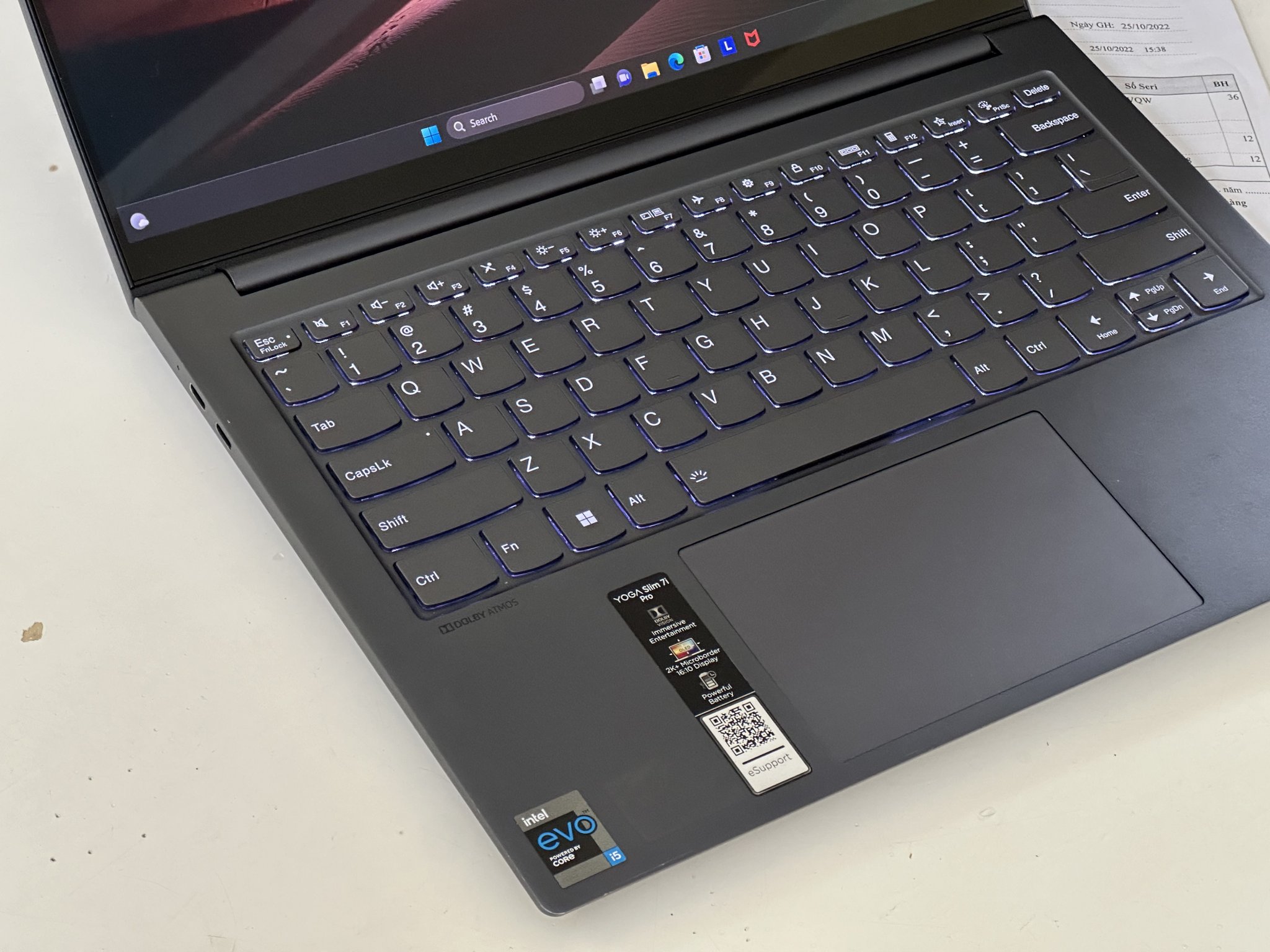 Lenovo YOGA Slim 7 PRO OLED i5 11320H 16G 512G 14" 2.8K OLED Fullbox bh