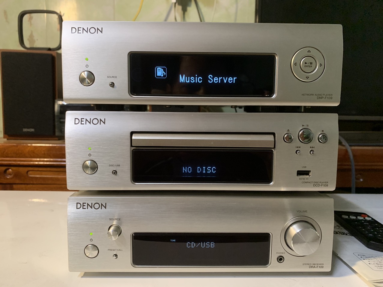 Dàn denon F109 3 thớt DRA -F109, DCD-F109 DNP-F109