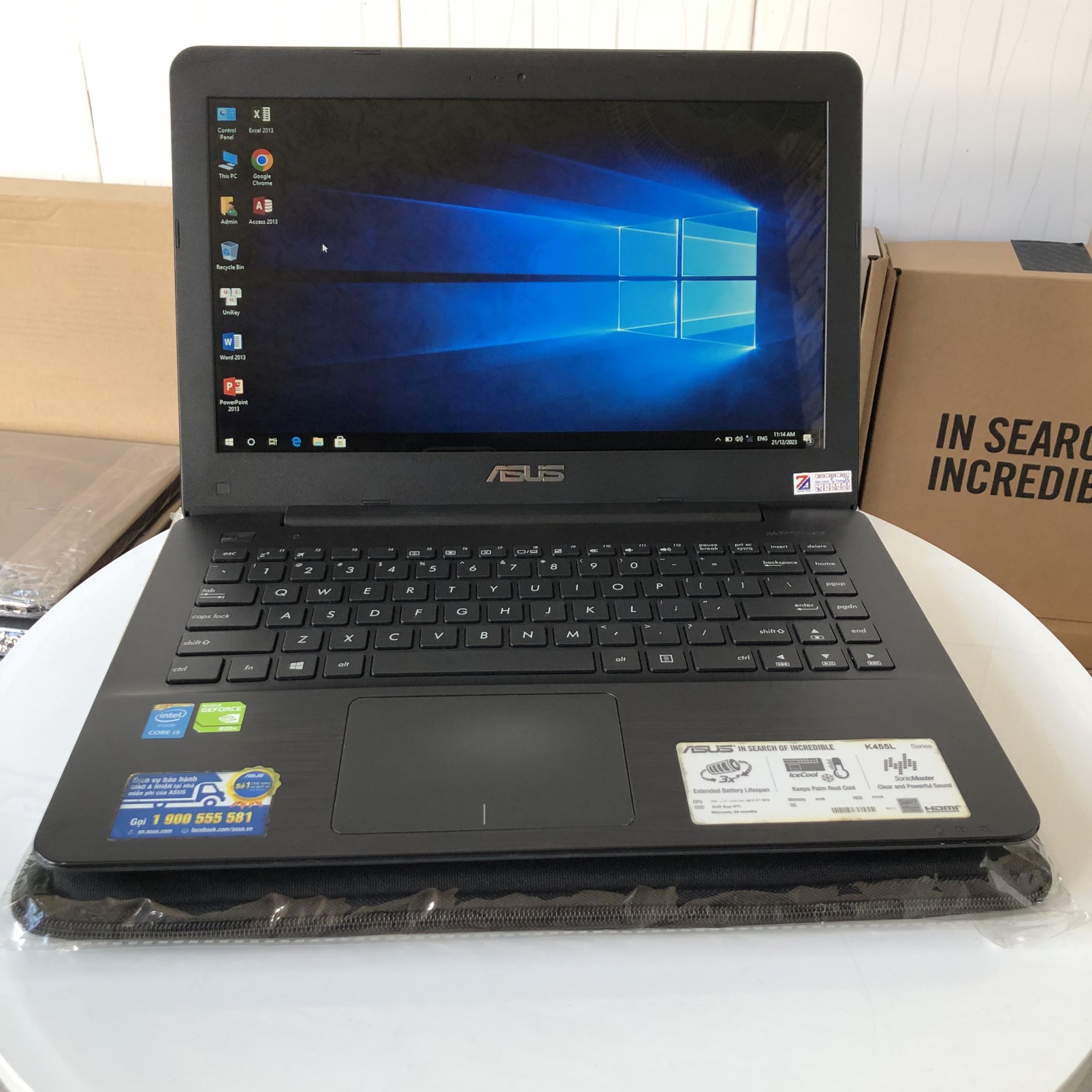 Laptop Asus X455ld Core I5 4210u Ram 4gb Ssd 128gb Vga Nvidia Geforce 820m 2gb 14 Inch 2 