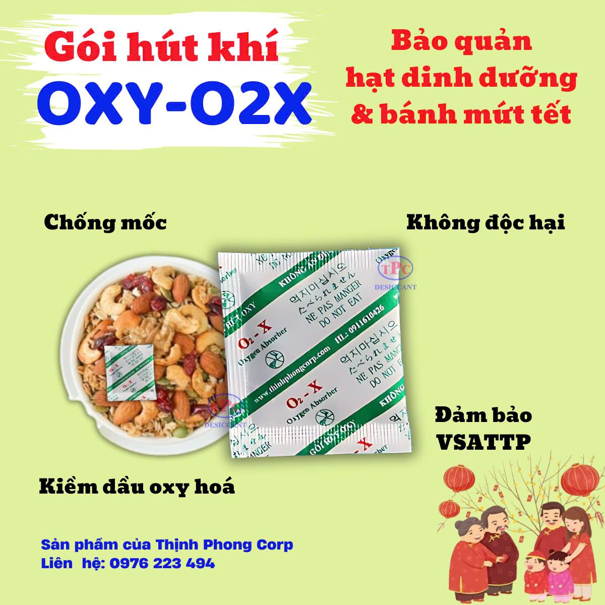 Gói Hút Khí Oxy Chống Mốc Cho Thực Phẩm 72.000đ Nhật tảo